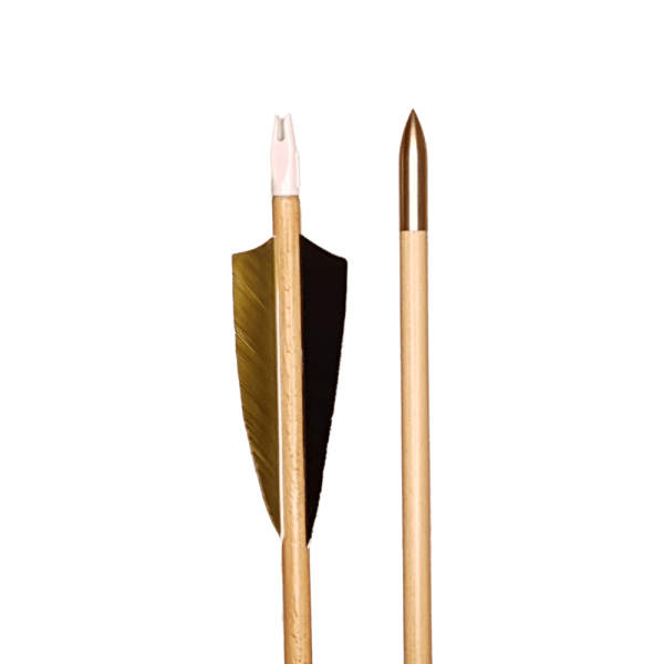 Traditional wooden arrows