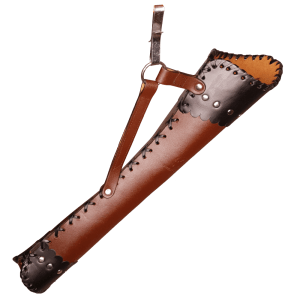 Premium leather belt quiver